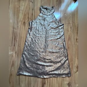 One Clothing Sequin Dress in Gold